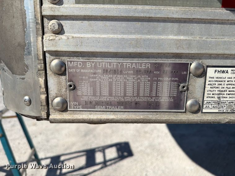 image for item FC3160 2015 Utility Trailer Manufacturer refrigerated van trailer