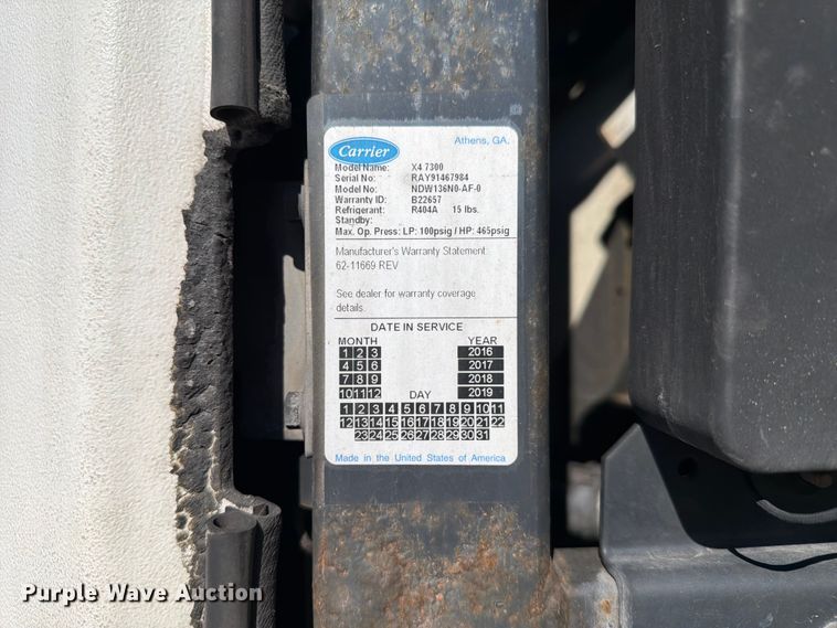 image for item FC3161 2017 Utility Trailer Manufacturer refrigerated van trailer