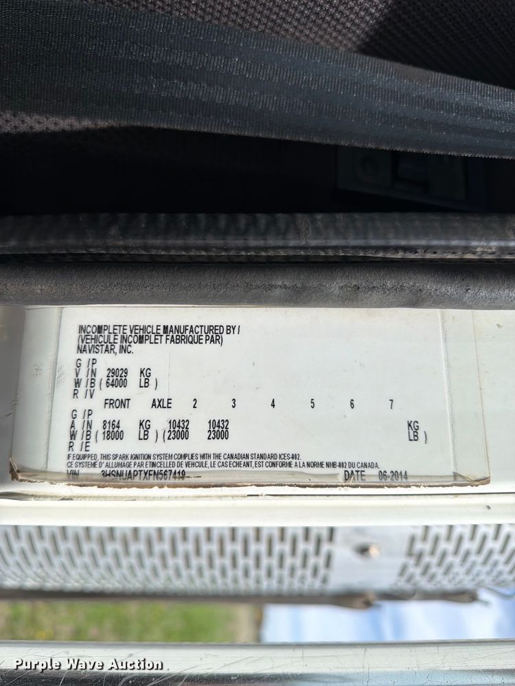 image for item FK0219 2015 International 5900i semi truck