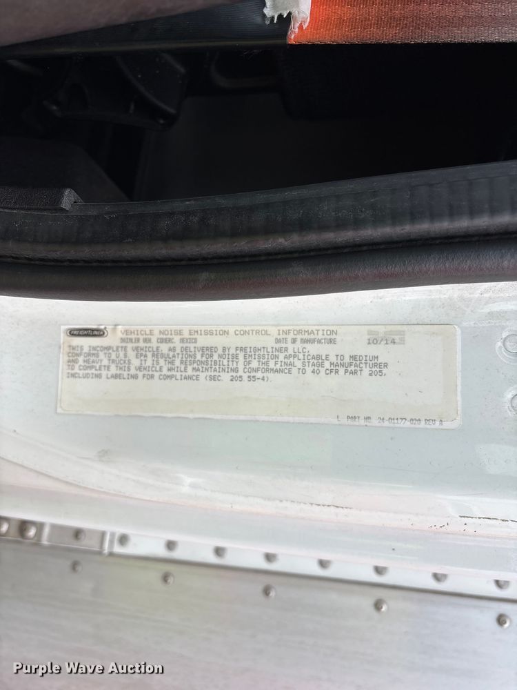 image for item YA1512 2015 Freightliner Business Class M2 box truck