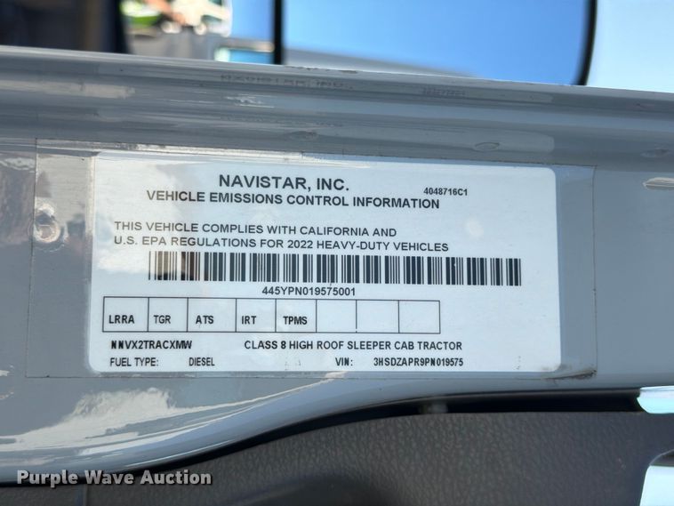 image for item YA3255 2023 International LT625 semi truck