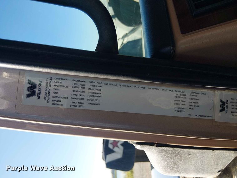 image for item YA3570 2021 Western Star 4900 semi truck
