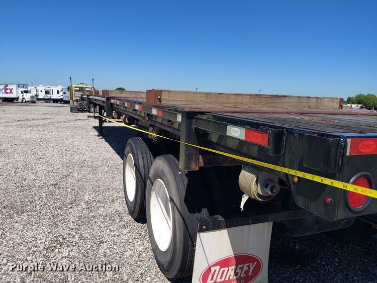 image for item YA3601 2021 Dorsey FB48 flatbed trailer