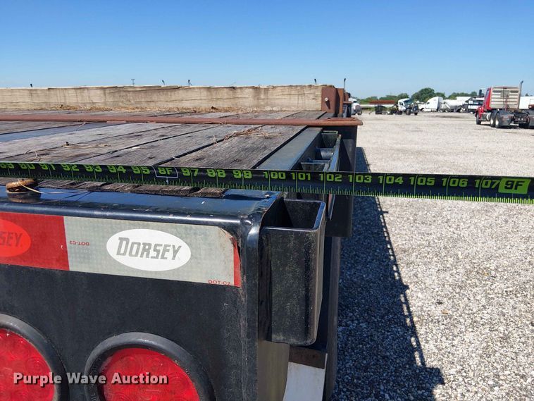 image for item YA3601 2021 Dorsey FB48 flatbed trailer