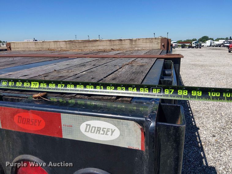 image for item YA3601 2021 Dorsey FB48 flatbed trailer