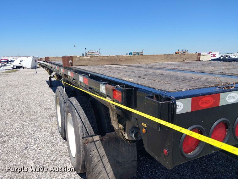 image for item YA3602 2022 Dorsey FB48 flatbed trailer