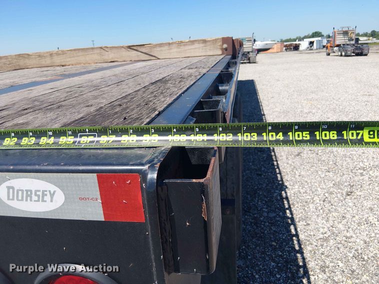 image for item YA3603 2022 Dorsey FB48 flatbed trailer