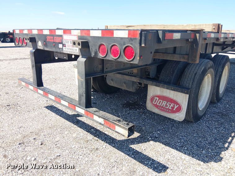 image for item YA3604 2022 Dorsey FB48 flatbed trailer