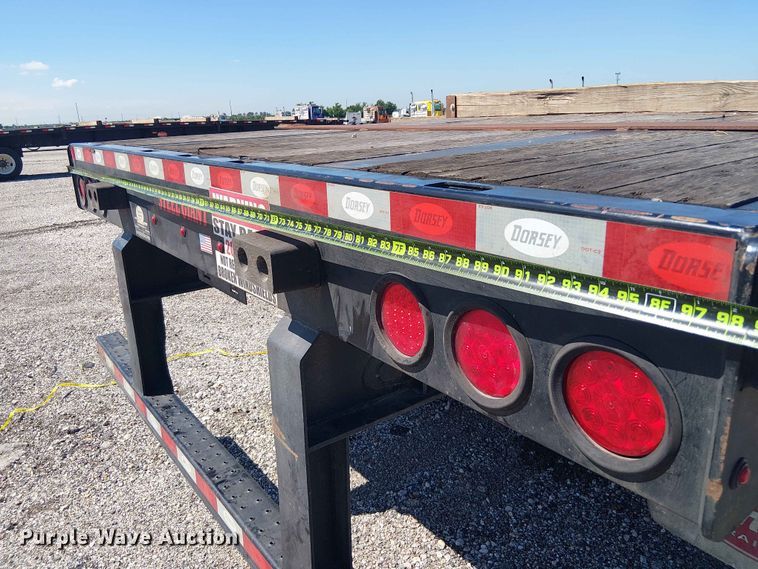 image for item YA3604 2022 Dorsey FB48 flatbed trailer