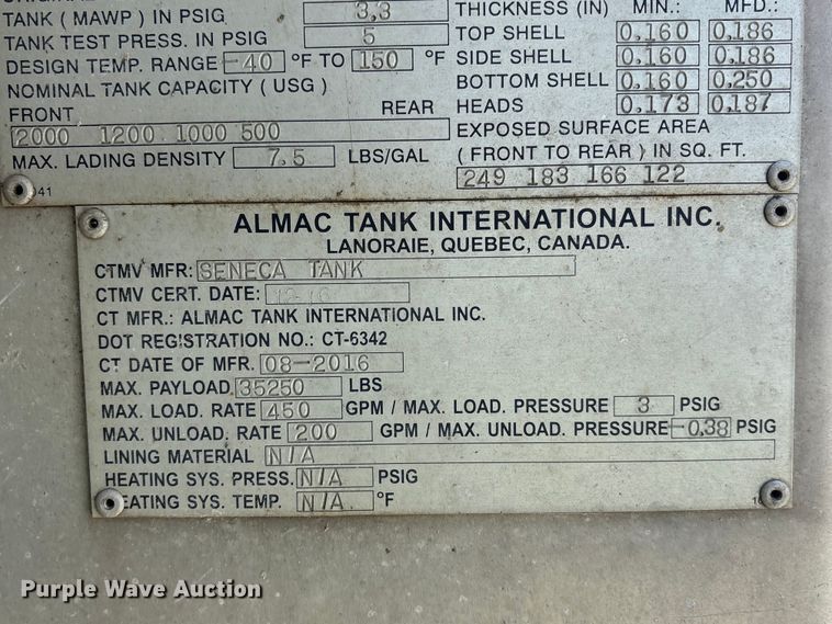 image for item YA3627 2017 Freightliner 114SD fuel truck
