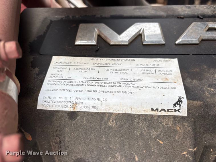 image for item YA3735 2025 Mack Pinnacle PI64T semi truck