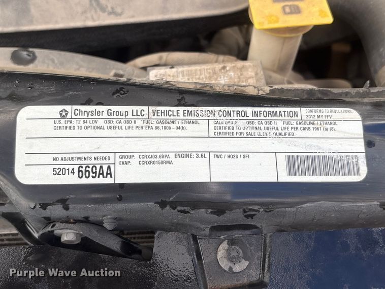 image for item DO5238 2012 Dodge Grand Caravan handicap accessible van