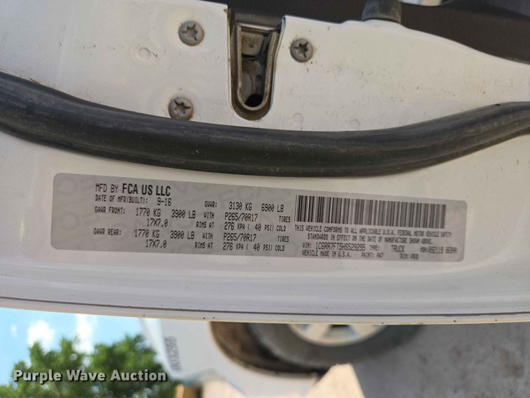 image for item DP8957 2017 RAM 1500 Ext. Cab pickup truck