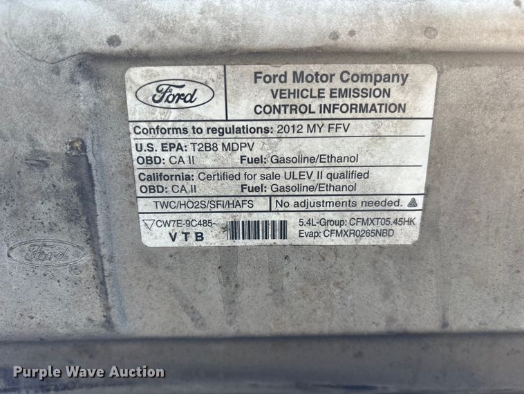 image for item DU6348 2012 Ford E350  van