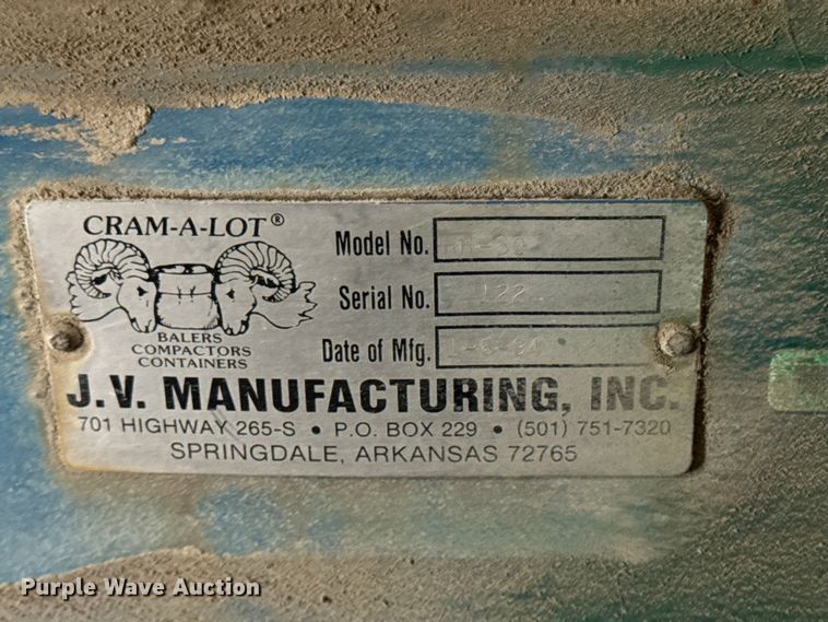 image for item DV2023 1994 Cram-A-Lot HH-60 baler