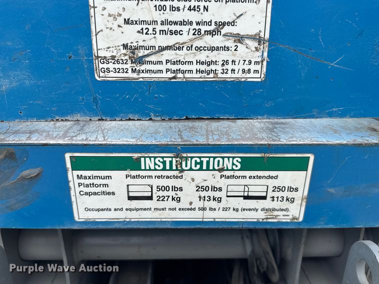image for item DY2963 Genie GS-2632 scissor lift