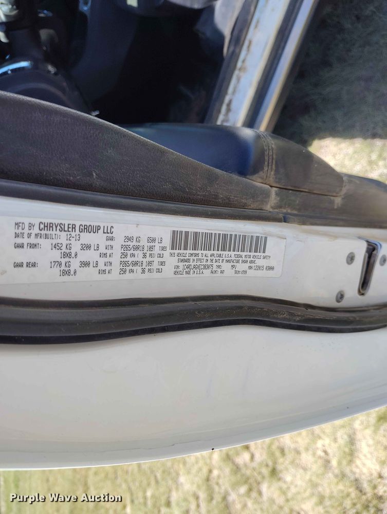 image for item ED0144 2014 Dodge Durango SUV
