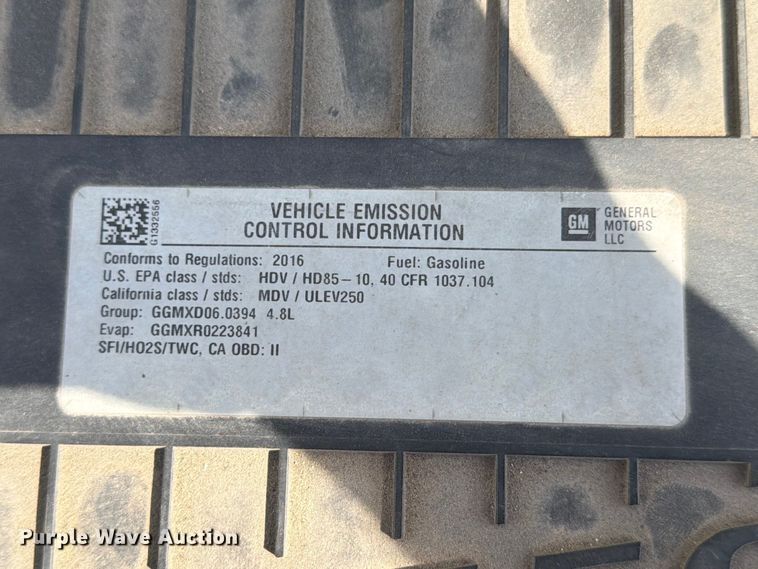 image for item ED5324 2016 Chevrolet Express 2500 van
