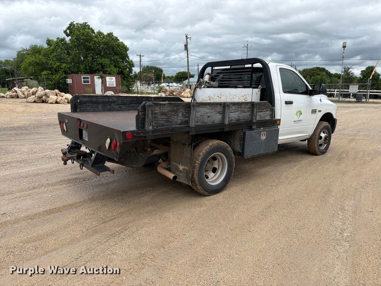 image for item ED5333 2012 RAM 3500 flatbed pickup truck