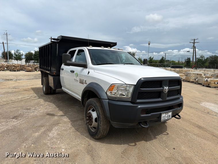 image for item ED5335 2018 RAM 5500 Crew Cab dump truck