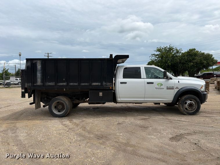 image for item ED5335 2018 RAM 5500 Crew Cab dump truck