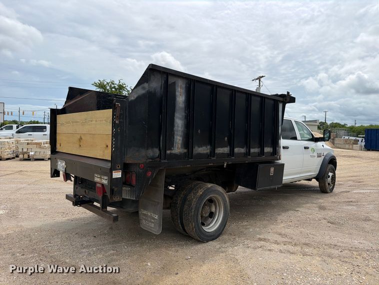image for item ED5335 2018 RAM 5500 Crew Cab dump truck