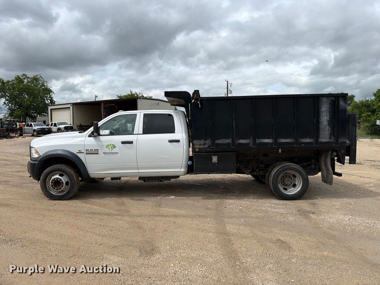 image for item ED5335 2018 RAM 5500 Crew Cab dump truck