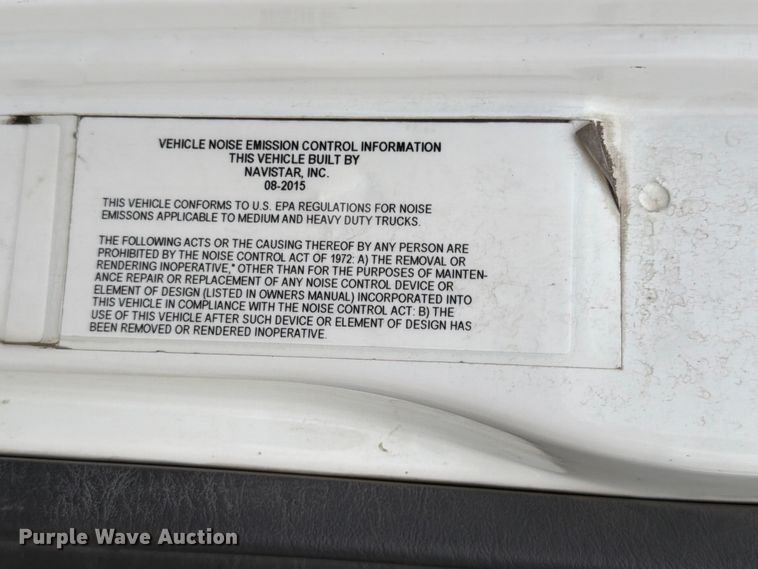 image for item ED5336 2016 International 4300 street sweeper truck