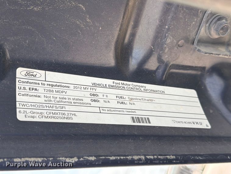 image for item ED5347 2012 Ford F250 Super Duty pickup truck