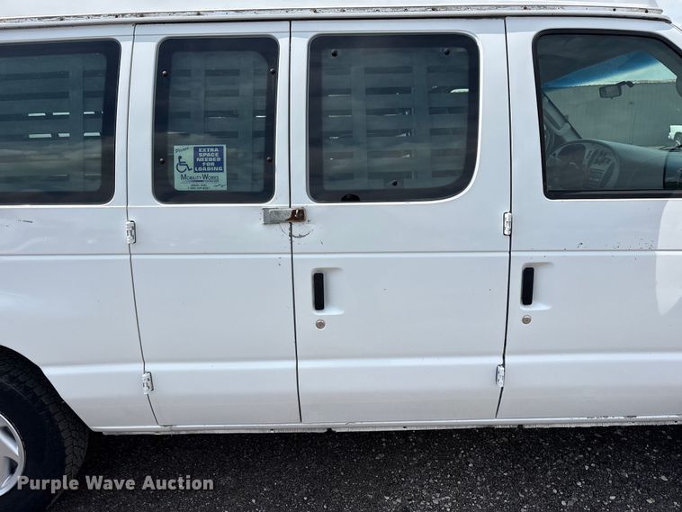 image for item EG9122 2008 Ford E150 handicap accessible prisoner transport van