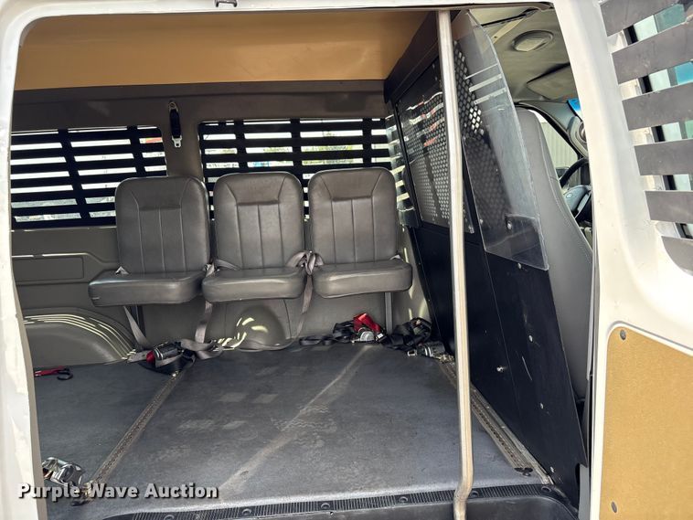 image for item EG9122 2008 Ford E150 handicap accessible prisoner transport van