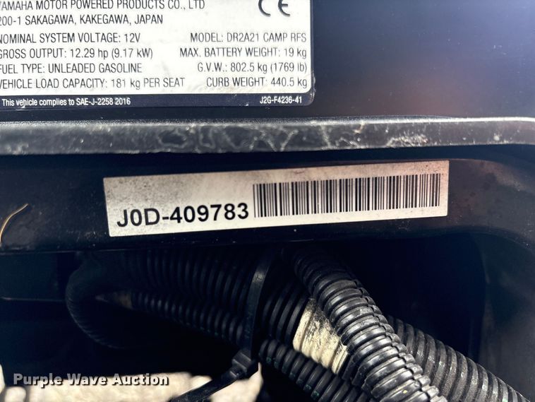 image for item EG9154 2021 Yamaha Drive 2 golf cart