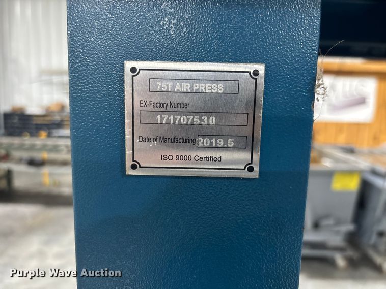 image for item EM5102 2019 Baileigh 75T press