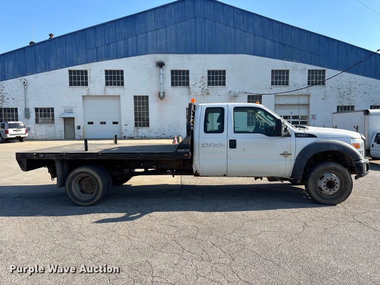 image for item EM5123 2011 Ford F550 Ext. Cab flatbed truck