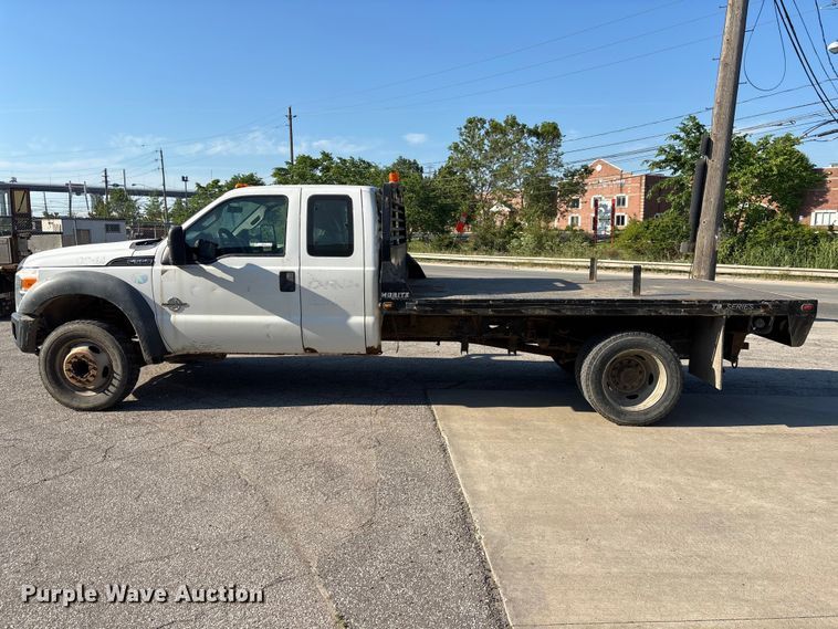 image for item EM5123 2011 Ford F550 Ext. Cab flatbed truck