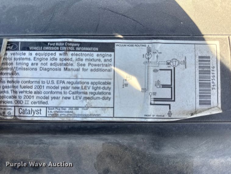 image for item EN0434 2001 Ford F150 Ext. Cab pickup truck