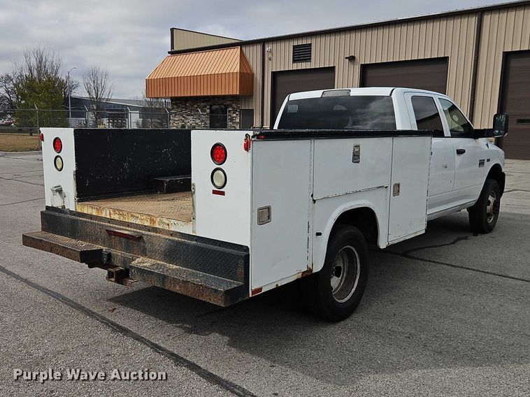 image for item EO7067 2011 Dodge Ram 3500 Crew Cab utility bed pickup truck
