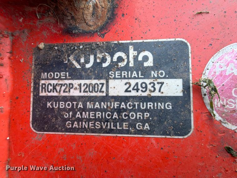 image for item EQ8006 Kubota ZD1211L ZTR lawn mower