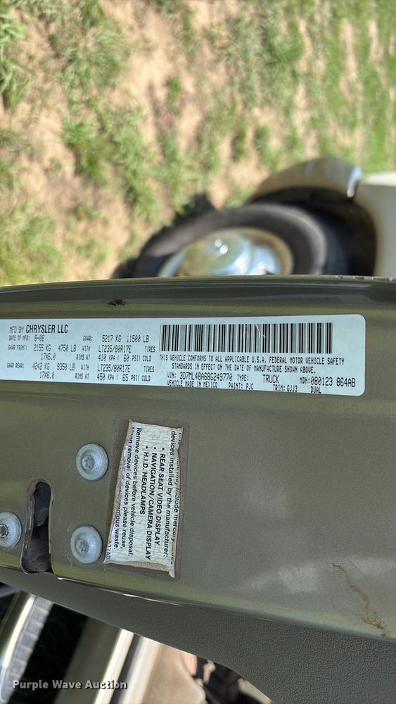 image for item EQ8010 2008 Dodge Ram 3500 Crew Cab pickup truck