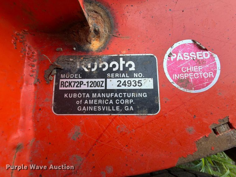image for item EQ8014 Kubota ZD1211L ZTR lawn mower