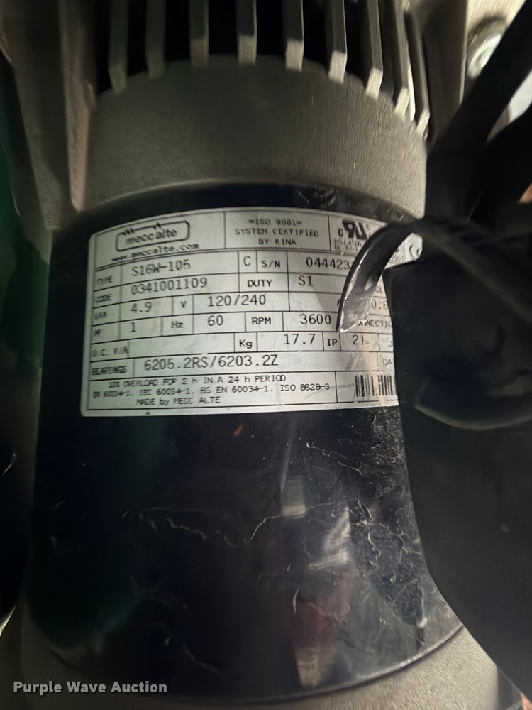 image for item EQ8038 Speedaire air compressor generator
