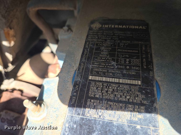 image for item ER1698 2003 International 4300 box truck