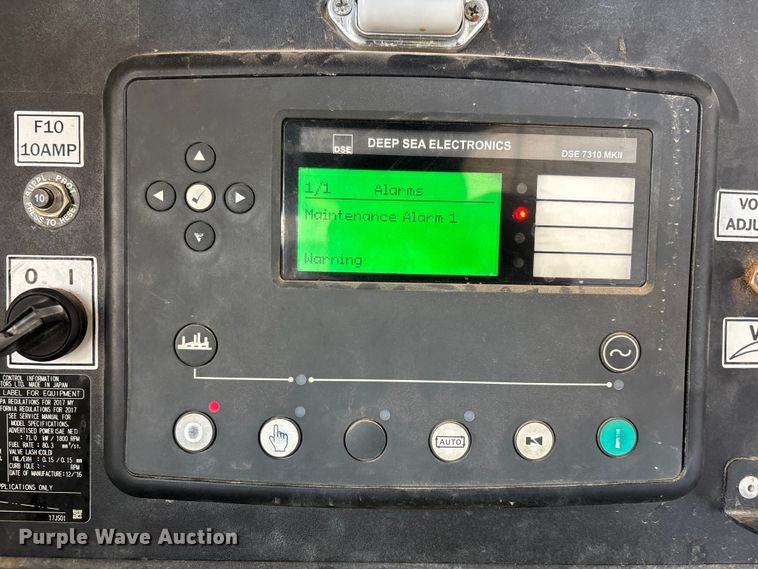 image for item ER7654 2017 Atlas Copco 70 KVA ID HB generator