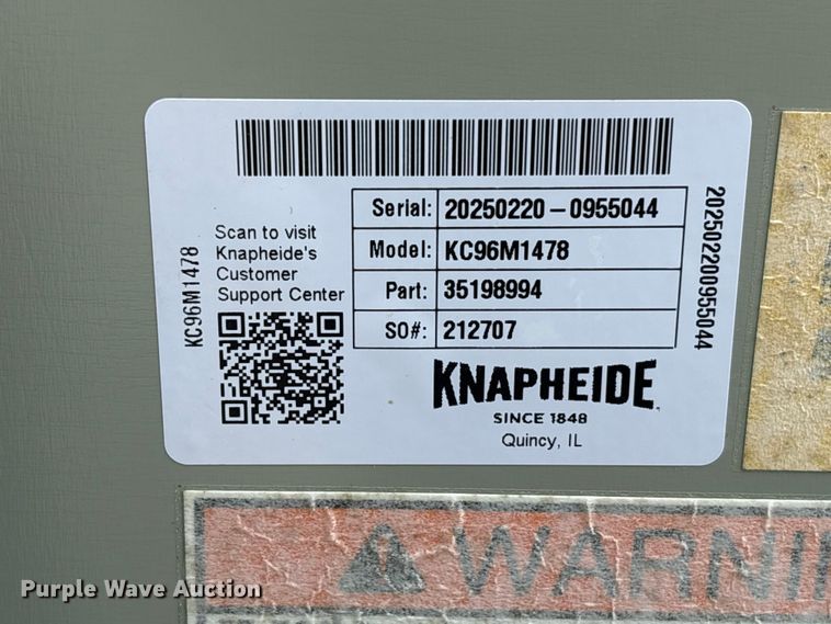 image for item EU0617 Knapheide KC96M1478 utility bed