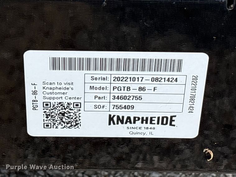 image for item EU0618 Knapheide PGTB-86-F flatbed