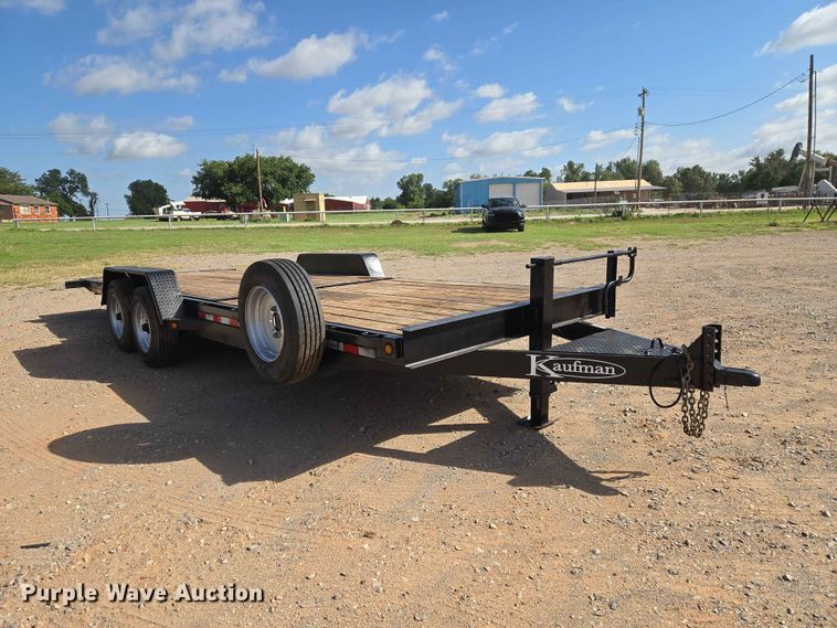 image for item EW0305 2021 Kaufman tilt deck utility trailer