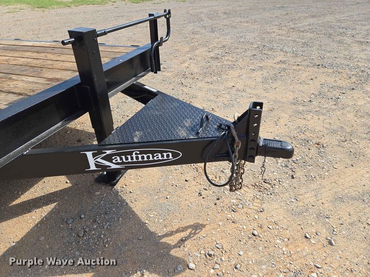 image for item EW0305 2021 Kaufman tilt deck utility trailer