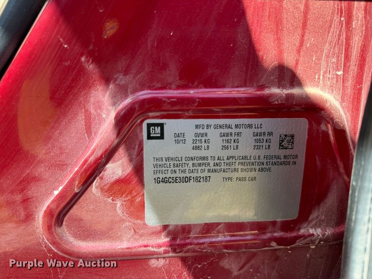 image for item EW0325 2013 Buick Lacrosse 
