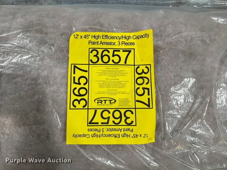image for item EW4909 Approximately 440 bags of paint booth filters