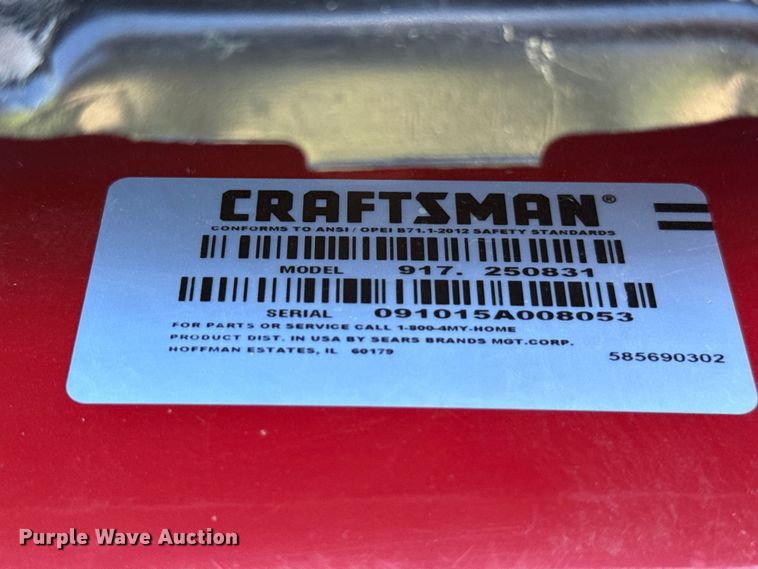 image for item EW4917 Craftsman T2400 lawn mower